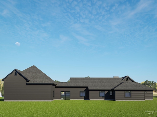 3075 N Costa Madera Ave, Star, ID 83669 - rear view of house featuring a lawn and a shingled roof