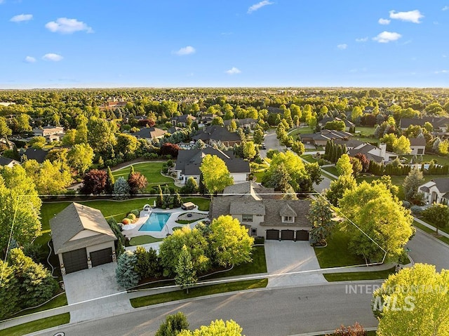 2817 W Chartwell Dr, Eagle, ID 83616 - aerial view of residential area featuring a pool