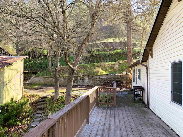 deck with fence