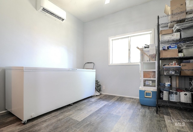 interior space featuring an AC wall unit