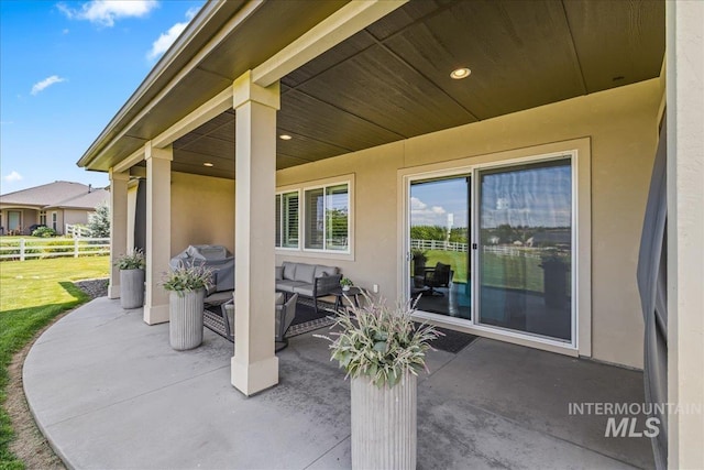9968 Moon Shadow Ct, Middleton, ID 83644 - view of patio with an outdoor living space and a grill