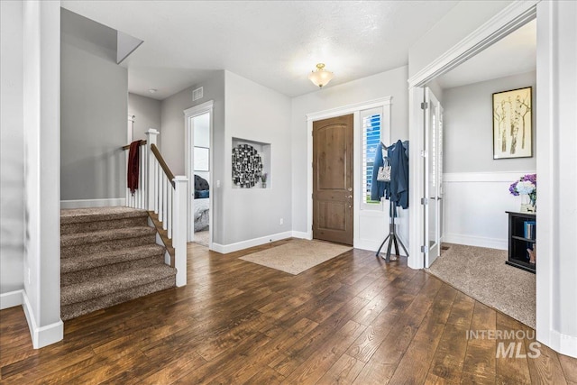 9968 Moon Shadow Ct, Middleton, ID 83644 - entryway featuring wood-type flooring and stairway