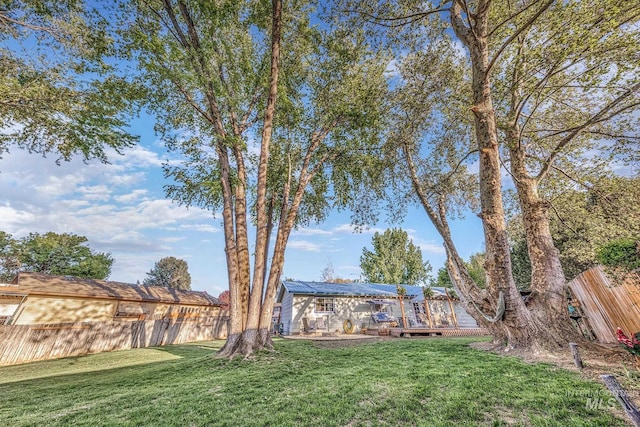 455 Farber Dr, Payette, ID 83661 - view of yard with fence and a wooden deck