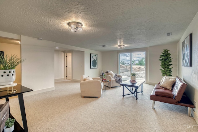 3131 Fuller Rd, Emmett, ID 83617 - living area with light colored carpet, a textured ceiling, and baseboards