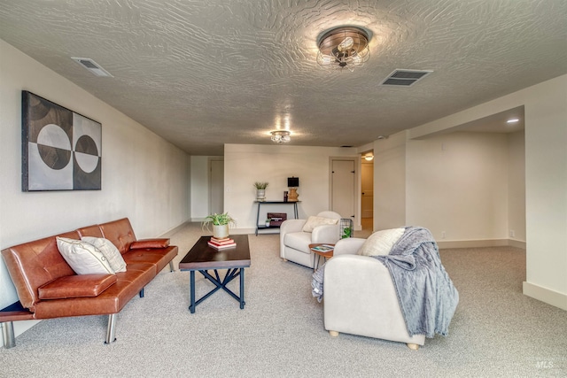 3131 Fuller Rd, Emmett, ID 83617 - carpeted living room featuring baseboards and a textured ceiling