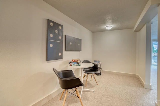 3131 Fuller Rd, Emmett, ID 83617 - carpeted dining space featuring a textured ceiling and baseboards