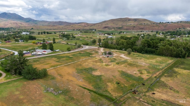 3131 Fuller Rd, Emmett, ID 83617 - aerial overview of property's location with mountains and rural landscape