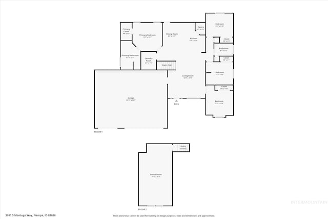 3011 S Montego Way, Nampa, ID 83686 - property floor plan