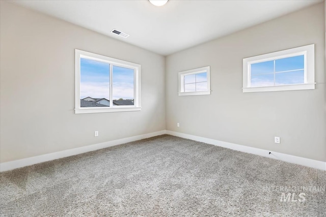 view of carpeted empty room