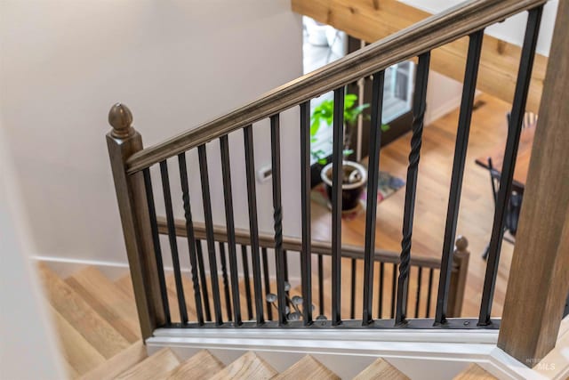 view of stairway