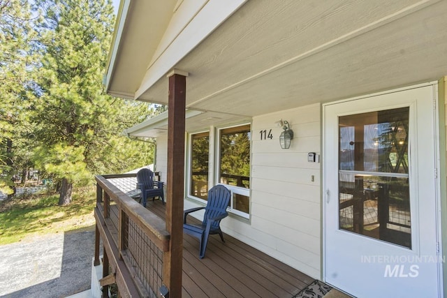 114 Par Dr, Cascade, ID 83611 - view of wooden porch