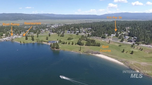 114 Par Dr, Cascade, ID 83611 - drone / aerial view of a water and mountain view