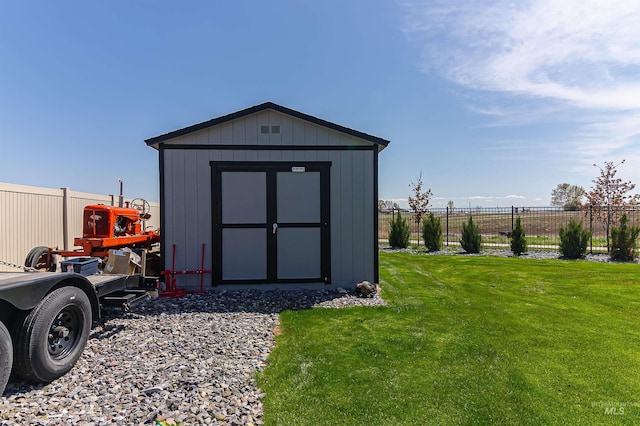 3539 W Zarea Dr, Meridian, ID 83642 - view of shed featuring fence