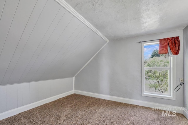 712 Yakima Ave, Filer, ID 83328 - bonus room with carpet floors, baseboards, vaulted ceiling, and a textured ceiling