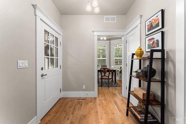 733 W Cowman St, Eagle, ID 83616 - foyer with light wood-style floors