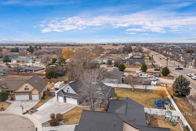 bird's eye view featuring a residential view