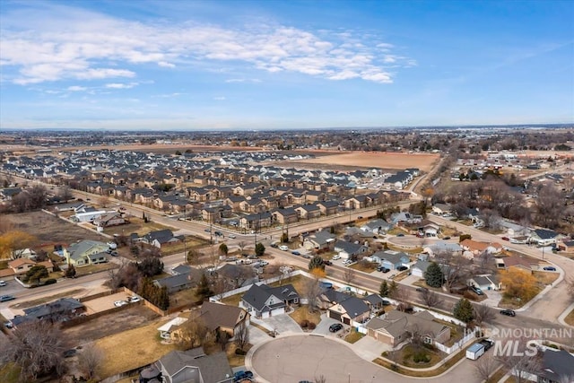 aerial view featuring a residential view