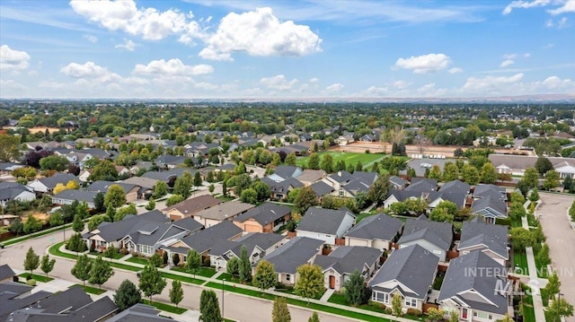 bird's eye view featuring a residential view