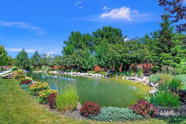 view of water feature