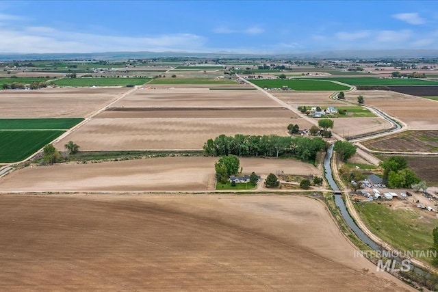 drone / aerial view featuring a rural view