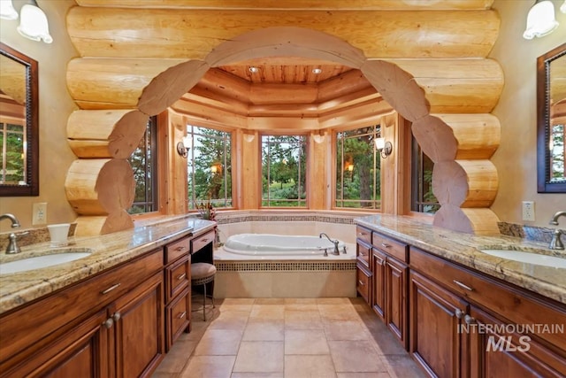 1533 Pine Lakes Ranch Dr, Cascade, ID 83611 - full bath featuring a garden tub and two vanities
