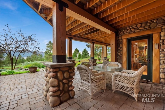 1533 Pine Lakes Ranch Dr, Cascade, ID 83611 - view of patio / terrace with outdoor dining space