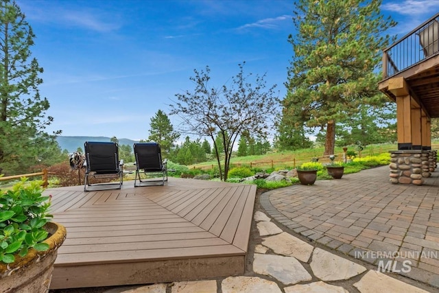 1533 Pine Lakes Ranch Dr, Cascade, ID 83611 - view of patio with a wooden deck