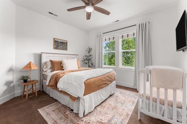 1912 N Bottle Creek Pl, Eagle, ID 83616 - bedroom featuring carpet floors, baseboards, and a ceiling fan