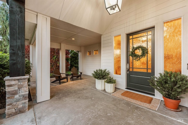1912 N Bottle Creek Pl, Eagle, ID 83616 - doorway to property with covered porch