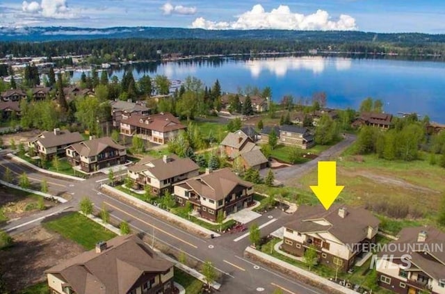1520 Roosevelt Ave, Mccall, ID 83638 - aerial perspective of suburban area featuring a nearby body of water