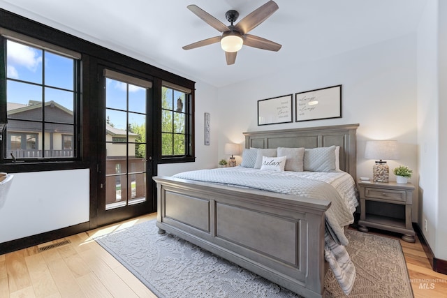 1520 Roosevelt Ave, Mccall, ID 83638 - bedroom featuring light wood-style flooring and a ceiling fan