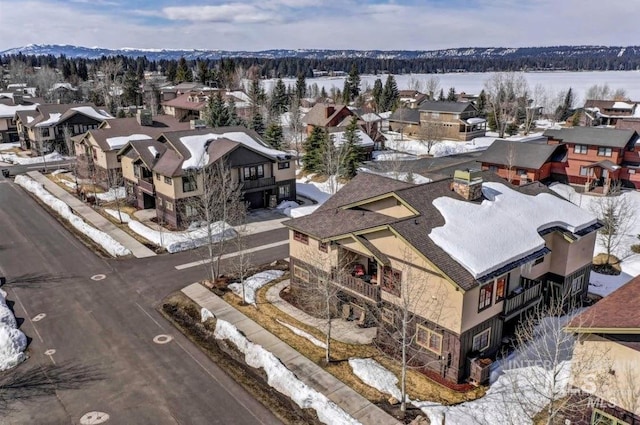 1520 Roosevelt Ave, Mccall, ID 83638 - snowy aerial view featuring a residential view