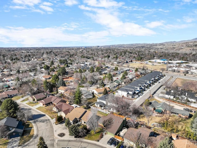 bird's eye view featuring a residential view