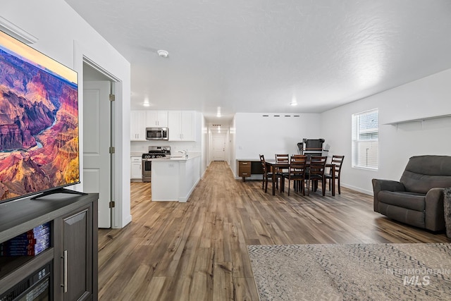 11002 W Hidden Point St, Star, ID 83669 - living area with light wood-style floors and baseboards
