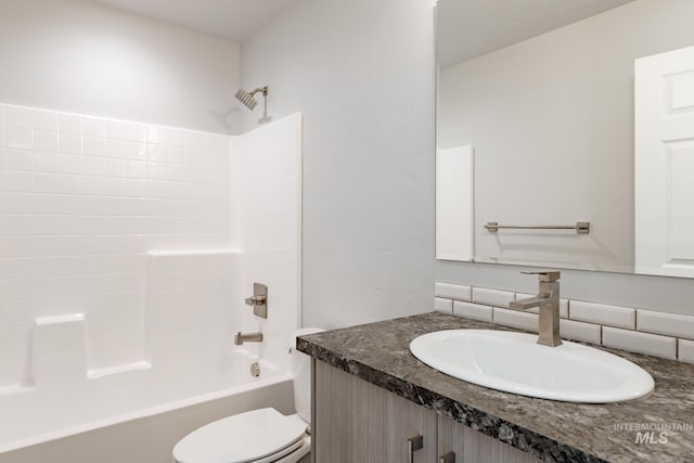 2853 N Eagle Meadow Ave, Kuna, ID 83634 - full bathroom with shower / washtub combination, toilet, and vanity