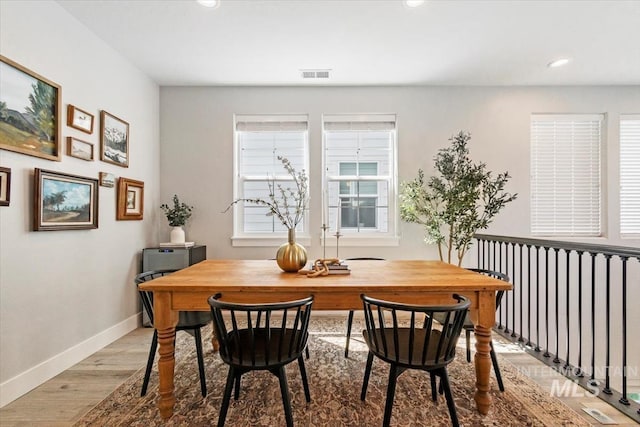 4153 E Raincloud Ln, Boise, ID 83716 - dining area with light wood-style flooring and recessed lighting