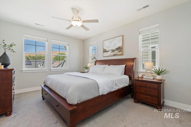 4153 E Raincloud Ln, Boise, ID 83716 - bedroom with light colored carpet and a ceiling fan