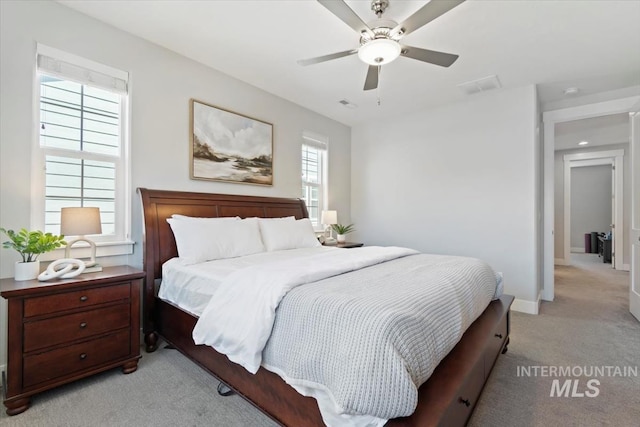 4153 E Raincloud Ln, Boise, ID 83716 - bedroom featuring light carpet and ceiling fan