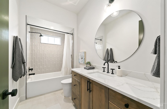 3496 W Parodin St, Eagle, ID 83616 - full bathroom with toilet, shower / tub combo, and vanity