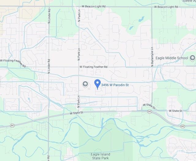 3496 W Parodin St, Eagle, ID 83616 - map of property location