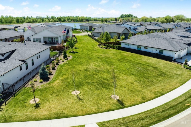 aerial perspective of suburban area