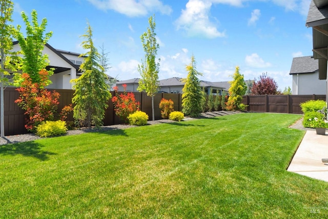 view of yard with a residential view