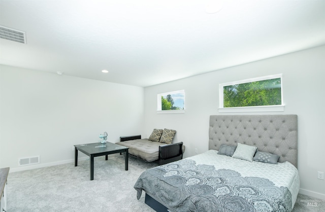 bedroom featuring carpet flooring