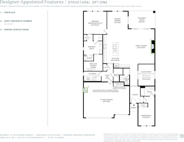 2372 N Leatherwood Ave, Star, ID 83669 - property floor plan