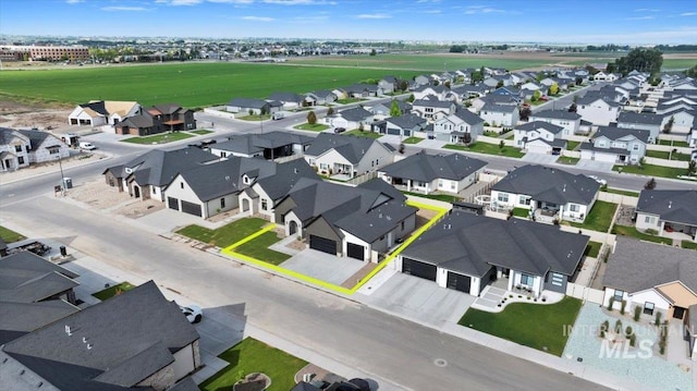 1967 Red Rock Way, Twin Falls, ID 83301 - aerial perspective of suburban area featuring property parcel outlined