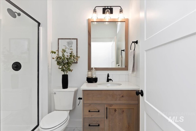 7625 W Whisper Ridge Dr, Meridian, ID 83646 - bathroom with a shower stall and vanity