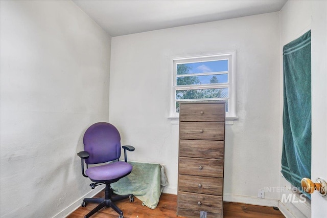 202E 2nd St, Shoshone, ID 83352 - living area featuring wood finished floors and baseboards