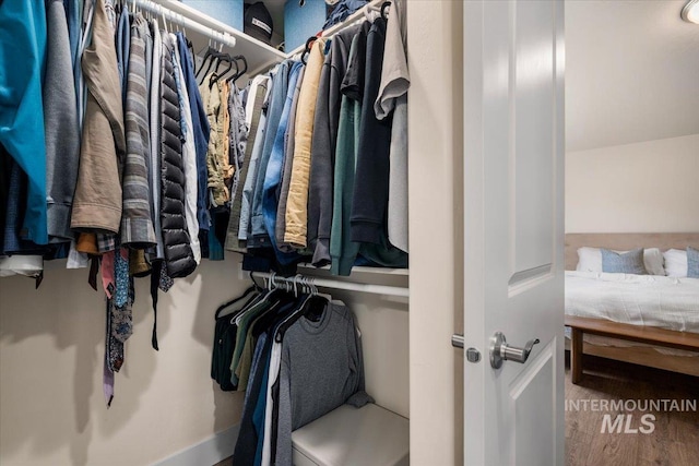 7682 W Itasco Dr, Boise, ID 83709 - walk in closet with wood finished floors