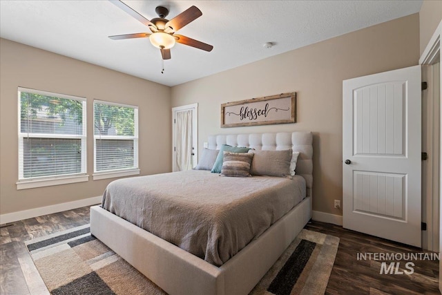 551 N Hannah Pl, Star, ID 83669 - bedroom featuring wood finished floors and a ceiling fan