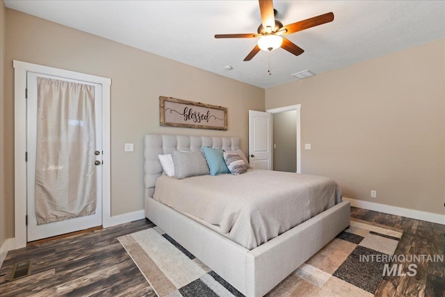 551 N Hannah Pl, Star, ID 83669 - bedroom with wood finished floors and ceiling fan